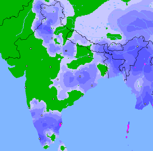 Precipitation (24 h) India